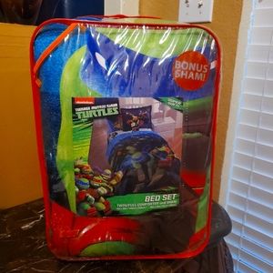 Twin Ninja Turtles Bedding Set